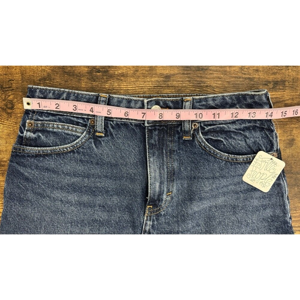 Free People Bailey Denim raw hem Mini Skirt- Size 26 NWT - Picture 9 of 15